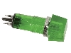 KONTROLKA 12V 12,2x12,2mm zelen - doprodej