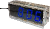 HM177 Digitln hodiny LED modr - stavebnice