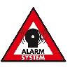 Samolepc ttek ALARM SYSTEM sada - AKCE do vypr